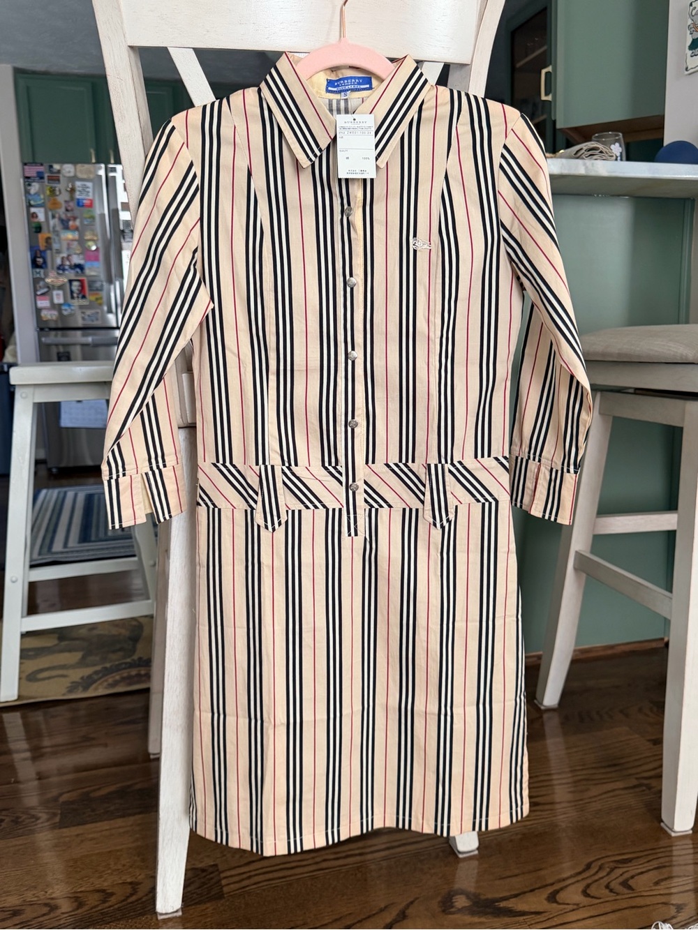 NWT Burberry Shirt Dress in Nova Check Colors - Picture 12 of 12